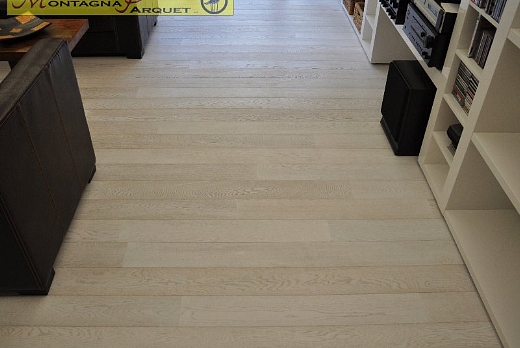 Montagna Parquet Plancia Prefinita 2 strati Rovere Sbiancato - 2