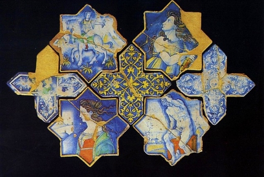 Pavimento Originale conservato presso Museo di Deruta