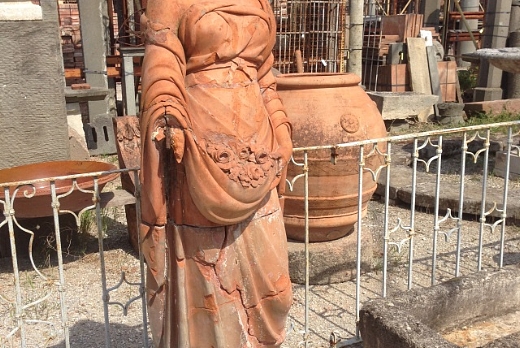 Recuperando Brick and Stone Statua cotto 1700