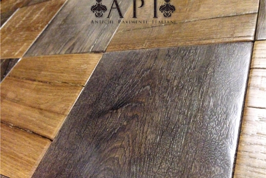 A P I - Antichi Pavimenti Italiani Pavimento in legno antico a dama - 3