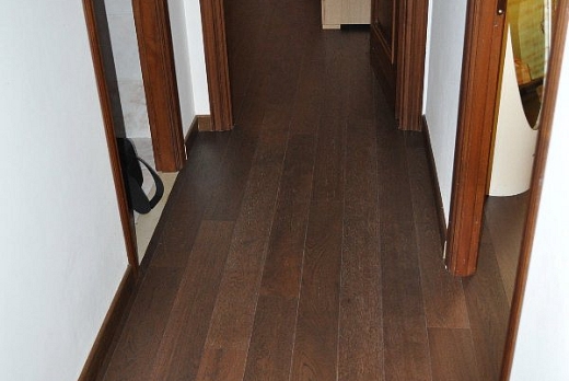 Montagna Parquet Plancia Prefinita 2 strati Rovere Tinto Castagno - 3