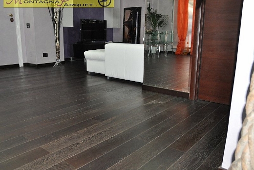 Montagna Parquet Plancia Prefinita 2 strati Rovere Tinto Wengè - 4