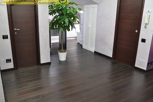 Montagna Parquet Plancia Prefinita 2 strati Rovere Tinto Wengè - 5