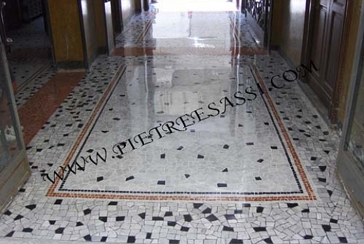 Pietre e Sassi pavimento in palladiana e mosaico di marmo - 2