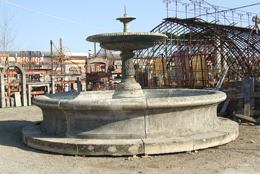 Recuperando Brick and Stone Fontana in pietra da centro giardino - 2