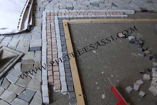 Pietre e Sassi pavimento in palladiana e mosaico di marmo - 5