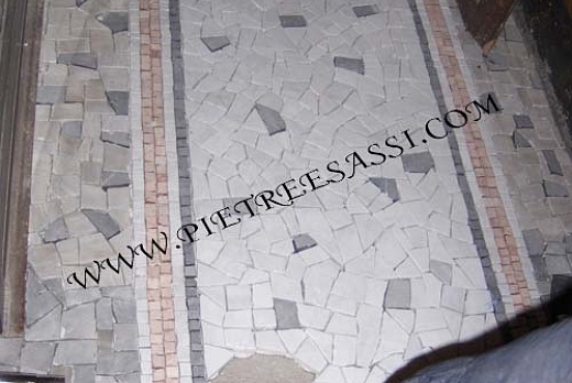 Pietre e Sassi pavimento in palladiana e mosaico di marmo - 8