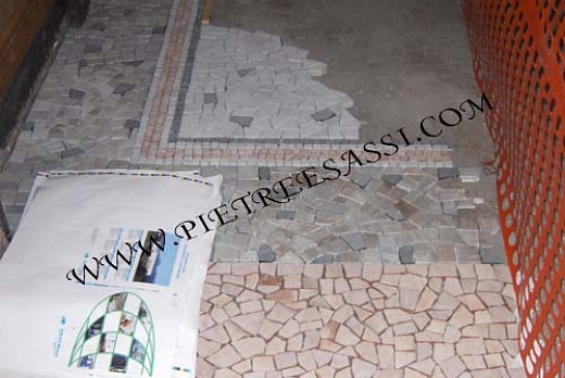 Pietre e Sassi pavimento in palladiana e mosaico di marmo - 9