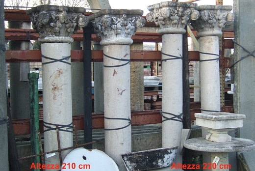 Recuperando Brick and Stone Colonne in pietra di recupero - 3