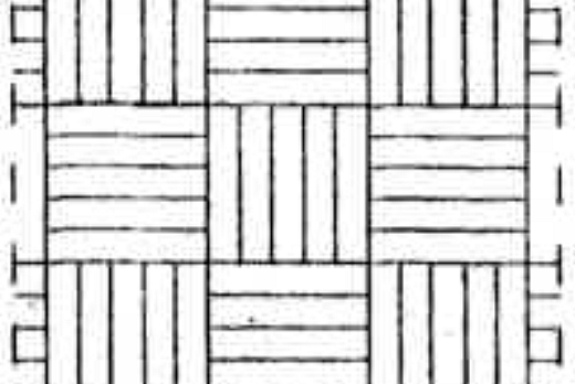 pavimento in parquet: posa quadro dritto