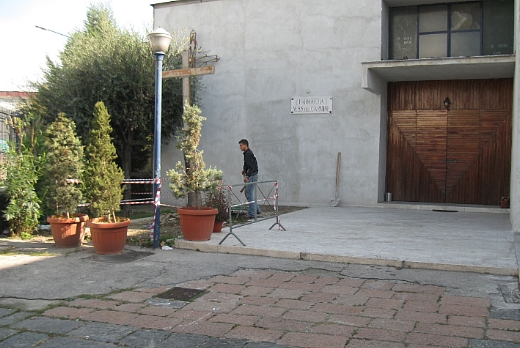 Parrocchia M.SS. del Carmine, Secondigliano, esterno, stato di fatto.